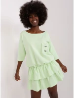 Sukienka EM SK HS 20 model 18856508 pistacjowy - FPrice