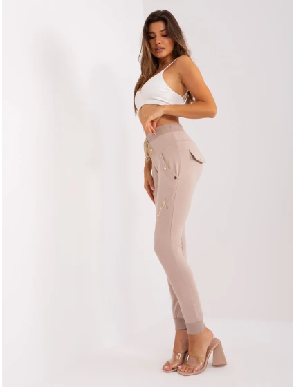 Spodnie dresowe RV DR model 18861837 beżowy - FPrice Spodnie dresowe RV DR model 18861837 beżowy - FPrice