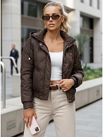 Dámska prechodná bunda TY5669 hnedá - FashionStreet