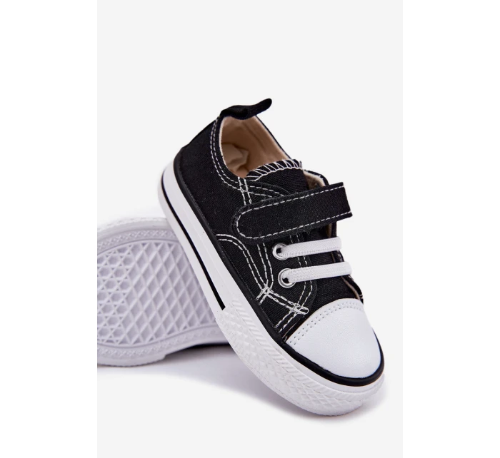 Dětské Tenisky Na Suchý Zip Černé model 21692346 - Boto