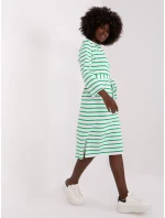 LK SK 509299 šaty.74 biela a zelená LK SK 509299 šaty.74 biela a zelená