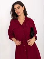 Sukienka MI SK model 21724575 bordowy - FPrice Sukienka MI SK model 21724575 bordowy - FPrice