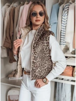 Dámská krátká oboustranná vesta camel Dstreet model 21984380 - FashionStreet Dámská krátká oboustranná vesta camel Dstreet model 21984380 - FashionStreet
