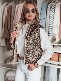 Dámska krátka obojstranná vesta CHIPUFF camel FashionStreet TY4825