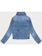 Světle modrá dámská džínová bunda s model 20185225 - GOURD JEANS