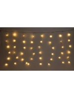 VIANOČNÉ STROMČEKY VONKAJŠIE/VNÚTORNÉ SVETELNÉ ZÁVESY 120 LED 300X60CM S DIAĽKOVÝM OVLÁDANÍM TEPLÁ BIELA