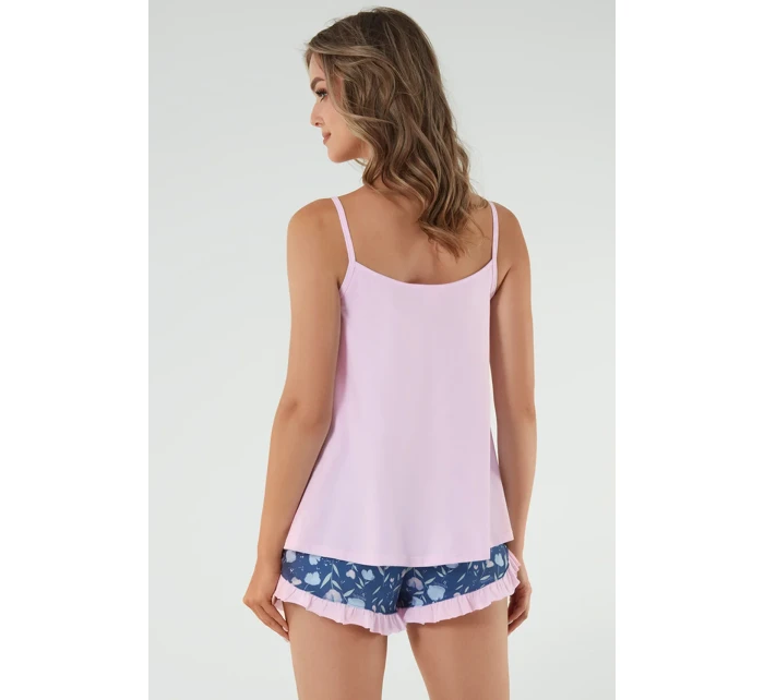 Talianska móda Tulip full length short farba:ružová/print