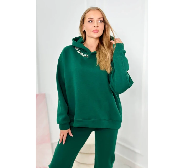 Izolovaná súprava s výšivkou Los Angeles zelená