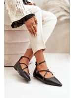 Dámské Baleríny S  A Pásky Černé model 21670182 - Boto