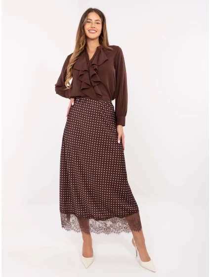 Spódnica MI SD model 21480456 brązowy - FPrice