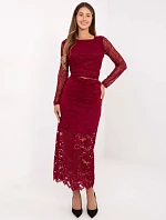 Sukňa MI SD G9137.16P bordová