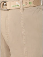 Dámske džínsy s vysokým pásom a opaskom béžovej farby FashionStreet UY2917