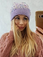 Bublinková čiapočka K219 fialová