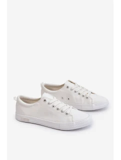 Dámské hladké nízké tenisky Big Star model 21608589 Bílé - Big Star Shoes
