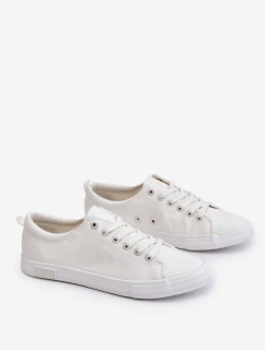 Dámské hladké nízké tenisky Big Star model 21608589 Bílé - Big Star Shoes