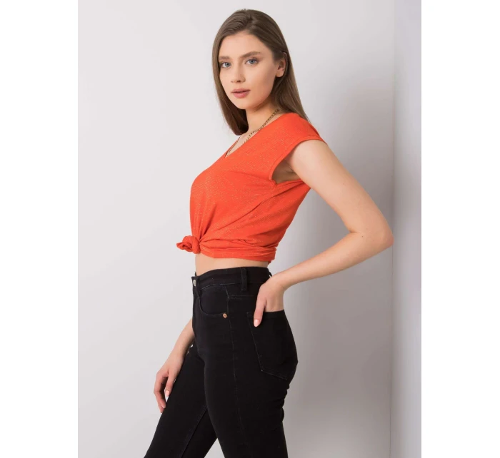 Tričko 37 TS model 15133214 tmavě oranžová - FPrice Tričko 37 TS model 15133214 tmavě oranžová - FPrice