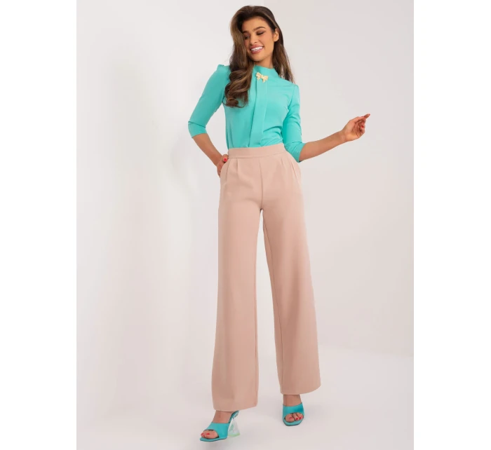 Spodnie WN SP model 19525626 camelowy - FPrice Spodnie WN SP model 19525626 camelowy - FPrice