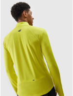 Pánske rýchloschnúce bežecké tričko s dlhým rukávom 4F - zelené