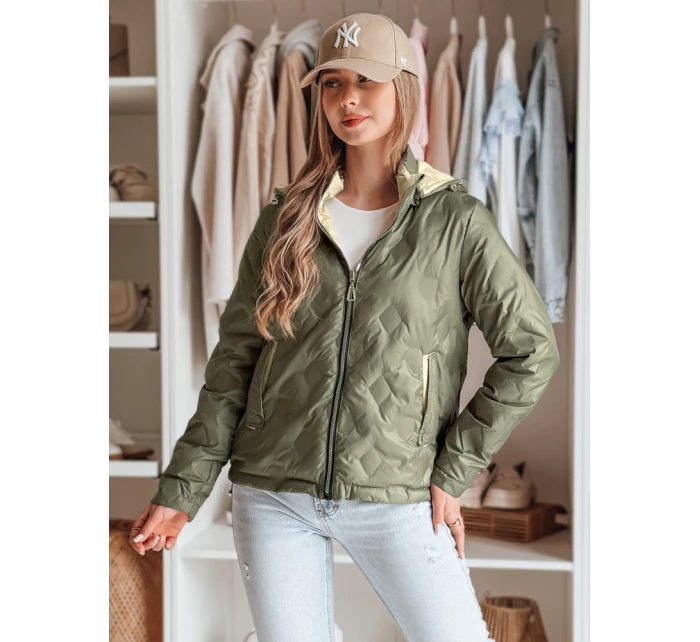 Dámská přechodná bunda zelená Dstreet model 21986728 - FashionStreet
