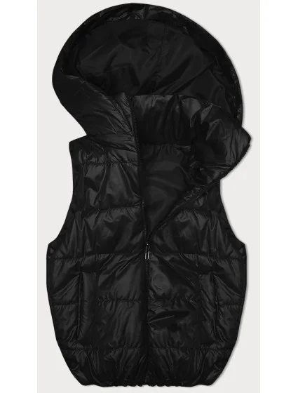 Černá péřová vesta s odepínací kapucí model 19640109 - S'WEST