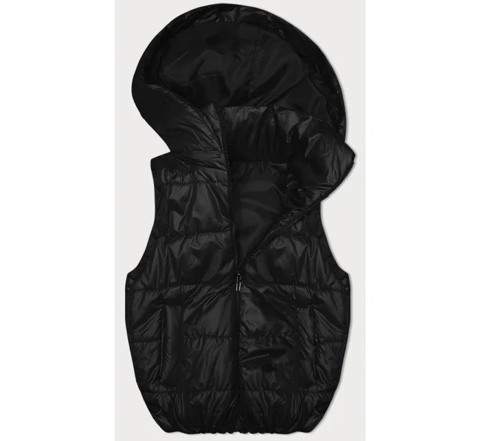 Černá péřová vesta s odepínací kapucí model 19640109 - S'WEST