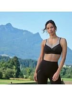 PanAlp vlnená športová podprsenka 5555 black/melange - Active