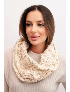 Dámsky pletený mäkký zimný komín KN25 beige