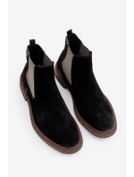 Semišové Boty Chelsea Pánské Big Star model 21671565 Černé - Big Star Shoes