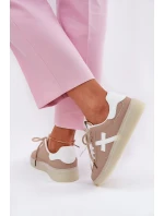 Nízké Dámské Sportovní Boty Béžové model 21685644 - Boto