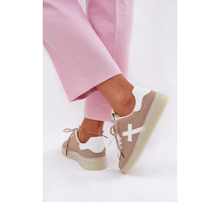 Nízké Dámské Sportovní Boty Béžové model 21685644 - Boto