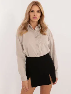 Košeľa D70046M11184A3 svetlo béžová