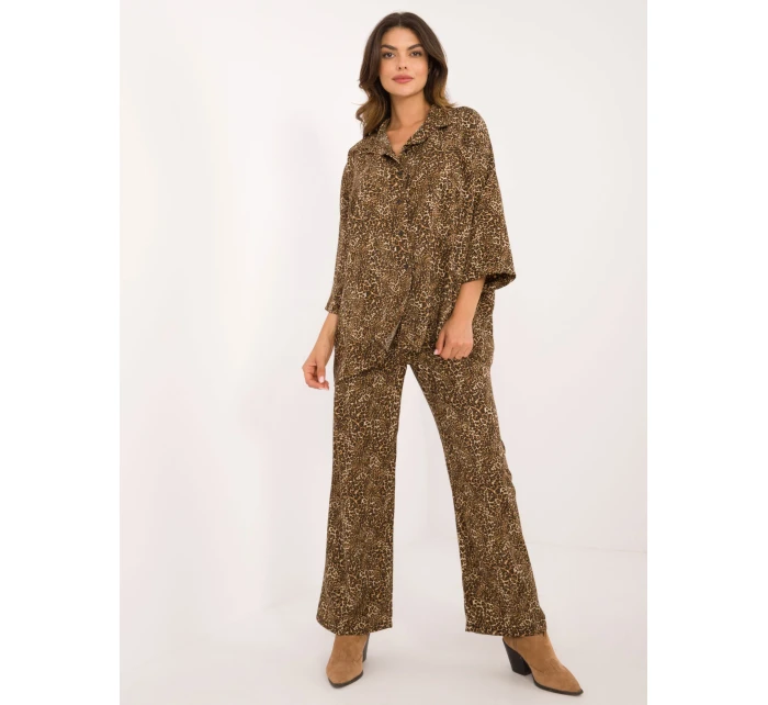 Komplet DHJ KMPL  czarno beżowy model 20493310 - FPrice