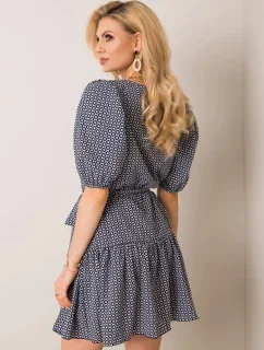 Šaty LK SK 508151.34P tmavo modrá a červená