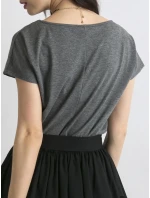 Tričko RV BZ model 14817894 tmavě šedá - FPrice Tričko RV BZ model 14817894 tmavě šedá - FPrice