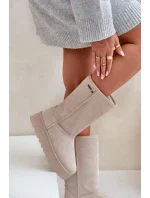 Snežnice s vysokou platformou Big Star OO274894 Light Beige Snežnice s vysokou platformou Big Star OO274894 Light Beige