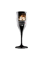 Personalizovaná nerozbitná pohár na prosecco s motívom prehrávača Personalizovaná nerozbitná pohár na prosecco s motívom prehrávača