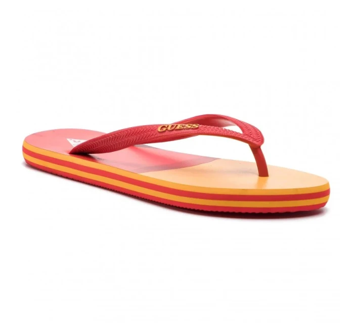 Plážové žabky F92Z04-BB00H červeno-oranžová - GUESS Plážové žabky F92Z04-BB00H červeno-oranžová - GUESS