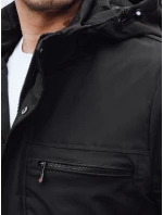 Pánska prechodná bunda čierna FashionStreet TX5031