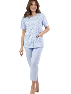 Dámske pyžamo 694 modré plus - REGINA