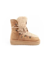 snow boots winter fashion  brown beige dámské model 21395269 - D.Franklin