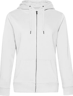 B&C QUEEN Zipped Hood_° Dámska mikina s kapucňou 01.W03Q biela