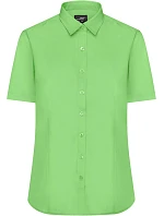 JN 679 Popelínová halenka s krátkým rukávem model 22488246 lime green - Daiber JN 679 Popelínová halenka s krátkým rukávem model 22488246 lime green - Daiber