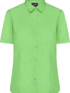 JN 679 Popelínová halenka s krátkým rukávem model 22488246 lime green - Daiber