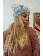Fleecová čiapka Dolores K303 marine+kiwi+brown Fleecová čiapka Dolores K303 marine+kiwi+brown