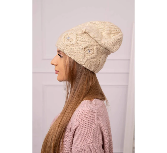 Dámska čiapka Ramona K383 svetlo béžová Dámska čiapka Ramona K383 svetlo béžová
