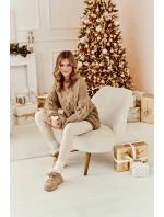 Damskie Botki Trapery Z Futerkiem Beżowe Cresandi Damskie Botki Trapery Z Futerkiem Beżowe Cresandi