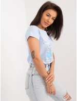 Bluzka RV BZ model 19741229 jasny niebieski - FPrice Bluzka RV BZ model 19741229 jasny niebieski - FPrice