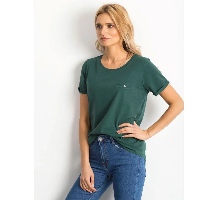 Tričko RV TS 4838.17P tmavo zelená