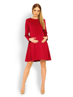 Dámské těhotenské šaty model 18714885 Červená - PeeKaBoo