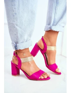 Sandále na podpätku model 196324 Step in style